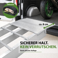 TRUTZHOLM Auffahrrampe klappbar 305 cm Traglast 272 kg Aluminium Motorradrampe Rampe Verladerampe