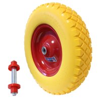 Schubkarrenrad pannensicher 4.00-8 / 4.80 mit Achse...
