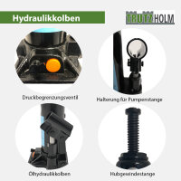 Hydraulikzylinder Ersatzzylinder 2000 kg auch für Hydraulischer Auffahrbock 34430 Stempelwagenheber
