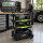 Montagewagen klappbar mobil transportabel 67,5x40x95 cm Traglast 80 kg 4 Ablagefächer leer