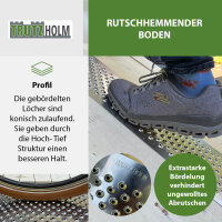 Paar Lochblech Aluminium gebördelt 1000 x 200 mm 1,5 mm Stärke Trittsicherung Schutzgitter