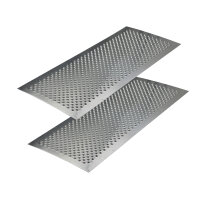 Trittschutzblech Lochblech Alu gebördelt 1000 x400...