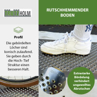 Trittschutzblech Lochblech Alu gebördelt 1000 x400 mm 1,5mm Trittsicherung Auffahrblech Schutzgitter