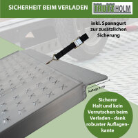 TRUTZHOLM Auffahrrampe Alu extralang 300 cm extrabreit 70 cm klappbar 400 Kg Verladerampe Eventrampe