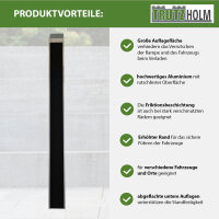 TRUTZHOLM 1x Auffahrschiene Alu 194 cm 50 kg Anti-Rutsch Beschichtung E-Bike Fahrradrampe Treppe