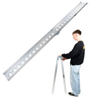TRUTZHOLM Auffahrschiene klappbar 240 cm Tragkraft 50 kg Alu grau gelocht Fahrradrampe Rampe