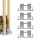 4er Set Holzstapelhilfe feuerverzinkter Stahl 34x10x15 cm Holzstapelhalter Brennholzregal
