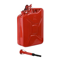 Metallkanister 20 Liter inkl. Ausgießer + Halterung...