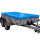Anhängerplane Flachplane 257x133x10 cm hellblau mit Seil
