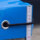Anhängerplane Flachplane 257x133x10 cm hellblau mit Seil