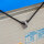 Anhängerplane Flachplane 257x133x10 cm hellblau mit Seil