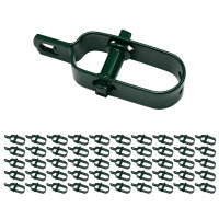 50 x Drahtspanner Grün 100mm Zaunspanner...