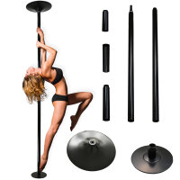 Pole Dance Tanzstange schwarz 231 - 274 cm Ø 45 mm...