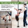 Pole Dance Tanzstange schwarz 231 - 274 cm Ø 45 mm Tabledance Static & Spinning ohne Bohren