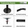 Pole Dance Tanzstange schwarz 231 - 274 cm Ø 45 mm Tabledance Static & Spinning ohne Bohren