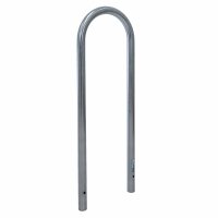2 x Fahrradanlehnbügel 115 x 41 cm Edelstahl Ø 49 mm