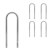 5 x Fahrradanlehnbügel 115 x 41 cm Edelstahl...