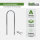 5 x Fahrradanlehnbügel 115 x 41 cm Edelstahl Ø 49 mm Einbetonieren Fahrradständer Parker Typ U