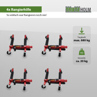 4x hydraulische Rangierhilfe Wagenheber Rangierroller Rangierwagenheber