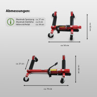 4x hydraulische Rangierhilfe Wagenheber Rangierroller Rangierwagenheber