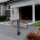 2x Parkplatzsperre 47 x 73 cm Metall grau abschließ- und klappbar Parkplatzbügel Sperrbügel Poller
