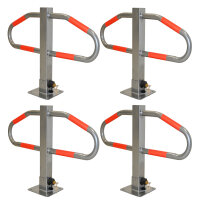 4x Parkplatzsperre 47 x 73 cm Metall grau...