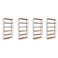 4x Schwerlastregal Steckregal 200x100x30 Archivregal...