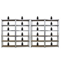4x Schwerlastregal Steckregal 200x100x30 Archivregal Schwerlastregal Lagerregal Kellerregal Metallregal Regal Garagenregal
