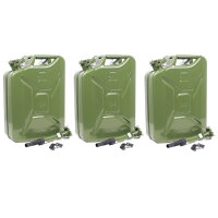 3x Benzinkanister 20 L Dieselkanister Kraftstoffkanister...