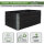 Hochbeet 3er Set Palettenrahmen Pflanzbeet 120x80x60 cm aus Holz schwarz Garten Balkon stapelbar