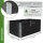Hochbeet 3er Set Palettenrahmen Pflanzbeet 120x80x60 cm aus Holz schwarz Garten Balkon stapelbar