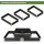 Hochbeet 3er Set Palettenrahmen Pflanzbeet 120x80x60 cm aus Holz schwarz Garten Balkon stapelbar