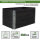 Hochbeet 4er Set Palettenrahmen Pflanzbeet 120x80x80 cm aus Holz schwarz Garten Balkon stapelbar