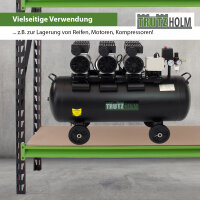 2x Industrieregal Milo 200x190x60 cm steckbar, erweiterbar 4 Ebenen 4 Tonnen Schwerlastregal Regal