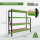 4x Industrieregal Milo 200x190x60cm steckbar, erweiterbar 4 Ebenen 4 Tonnen Schwerlastregal Regal