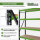 4x Industrieregal Milo 200x190x60cm steckbar, erweiterbar 4 Ebenen 4 Tonnen Schwerlastregal Regal