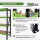 4x Industrieregal Milo 200x190x60cm steckbar, erweiterbar 4 Ebenen 4 Tonnen Schwerlastregal Regal