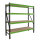 4x Industrieregal Milo 200x190x60cm steckbar, erweiterbar 4 Ebenen 4 Tonnen Schwerlastregal Regal