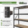 2x Schwerlastregal Emil 180x190x60 cm 3200 kg aus Stahl Stecksystem 4 Fachböden Pickregal Lagerregal