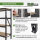 2x Schwerlastregal Emil 180x190x60 cm 3200 kg aus Stahl Stecksystem 4 Fachböden Pickregal Lagerregal