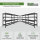 4x Schwerlastregal Enno 180x190x60 cm 3200 kg Stahl Stecksystem 4 Gitterböden Lagerregal Pickregal
