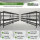 4x Schwerlastregal Enno 180x190x60 cm 3200 kg Stahl Stecksystem 4 Gitterböden Lagerregal Pickregal
