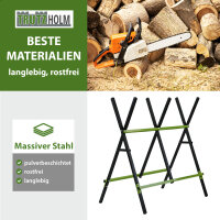 Sägebock Holzsägebock Stahl 3-fach verstellbar für Holz sägen Forstarbeit klappbar