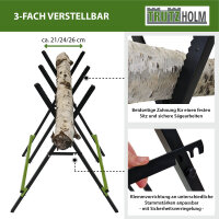 Sägebock Holzsägebock Stahl 3-fach verstellbar für Holz sägen Forstarbeit klappbar