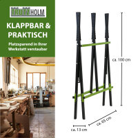 Sägebock Holzsägebock Stahl 3-fach verstellbar für Holz sägen Forstarbeit klappbar