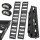 TRUTZHOLM 2x Auffahrrampe Alu 2-fach klappbar 199 cm Traglast 680 kg Verladerampe gelocht schwarz