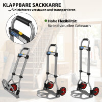 Sackkarre klappbar höhenverstellbar 60 kg Traglast Umzugshelfer Handkarre Klappkarre