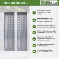 TRUTZHOLM 2x Auffahrrampe Alu Traglast 540 kg Länge 100 cm Breite 28 cm Verladerampe gelocht
