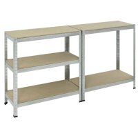 Schwerlastregal verzinkt 180x90x40 cm 875 kg wahlweise 1 / 2 / 4 Regale