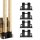 Holzstapelhilfe 4er Set Halterung 34 x 10 cm lackierter Stahl schwarz Holzstapelhalter